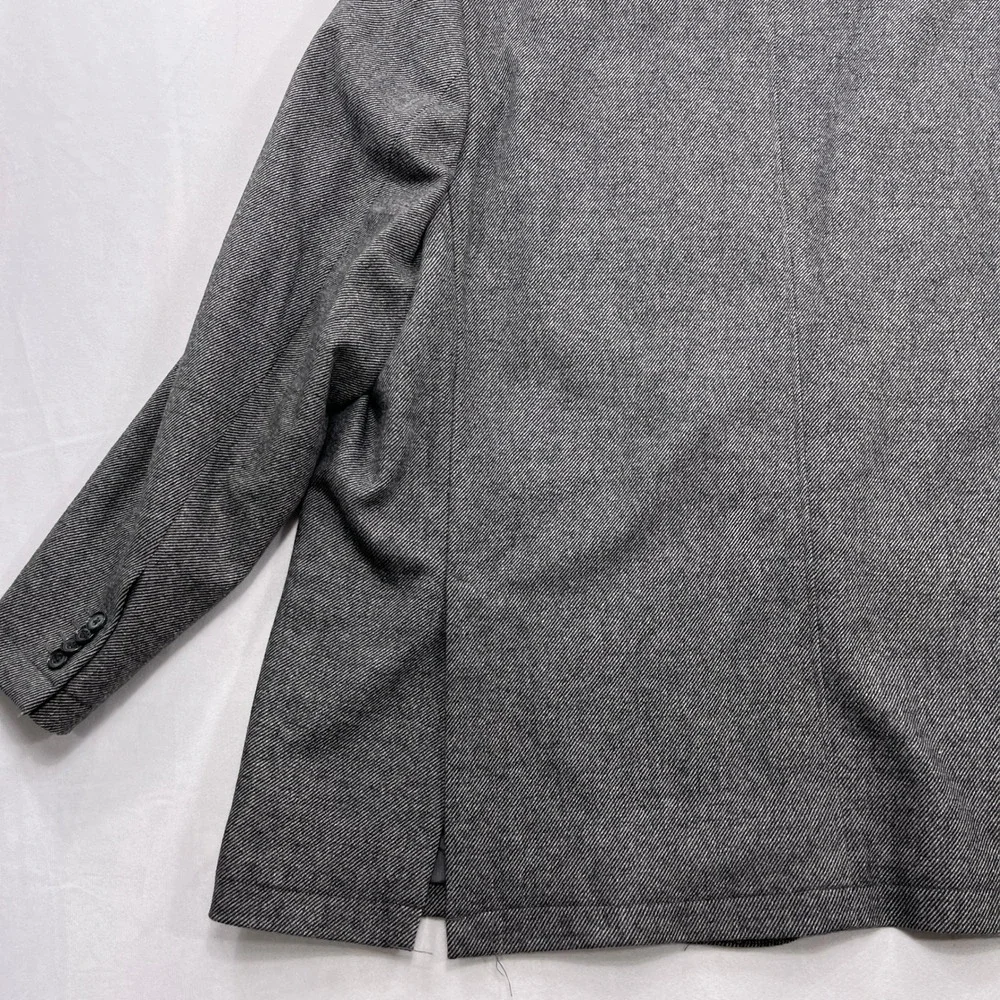 Joseph Abboud Sport Coat Classic Fit Wool Blend Herringbone Grey Mens 3X
